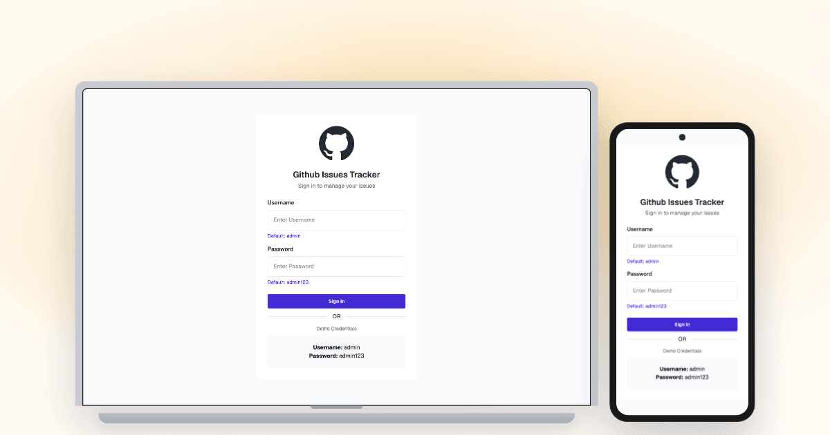 Github Issues Tracker preview