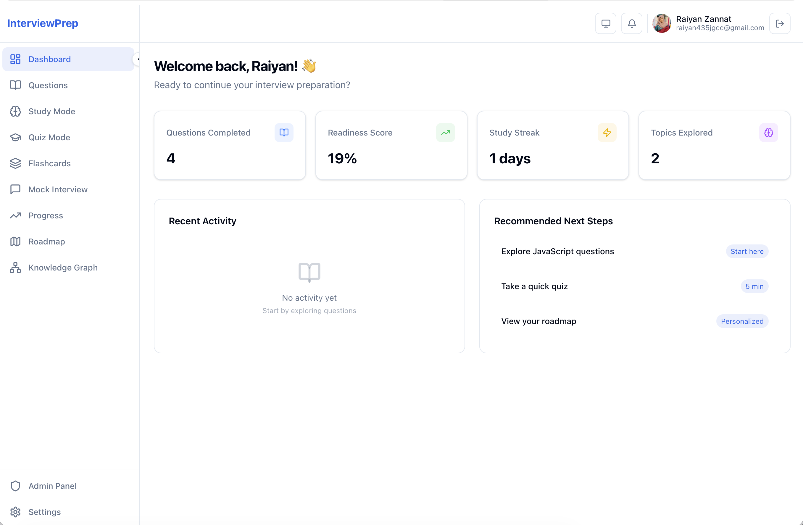 AI Interview Prep screenshot
